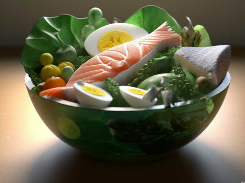 Leckere Vitamin D-Bowl mit Fisch und Spinat