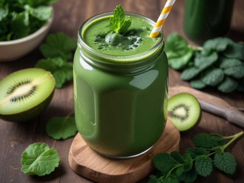 Superfood-Smoothie mit Heidelberger Chlorella, Vitamin D3 und K2