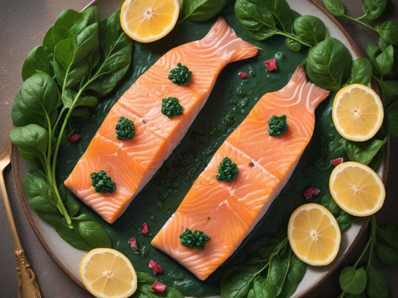 Superfood-Lachs mit Spinat und Walnüssen