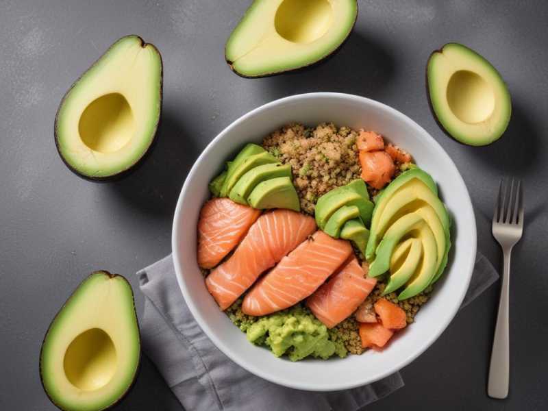 Leckere Lachs-Bowl mit Avocado und Quinoa