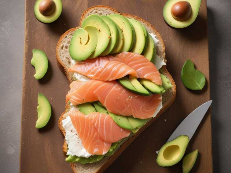 Leckeres Lachs-Avocado-Sandwich für einen Vitamin D3-Kick!