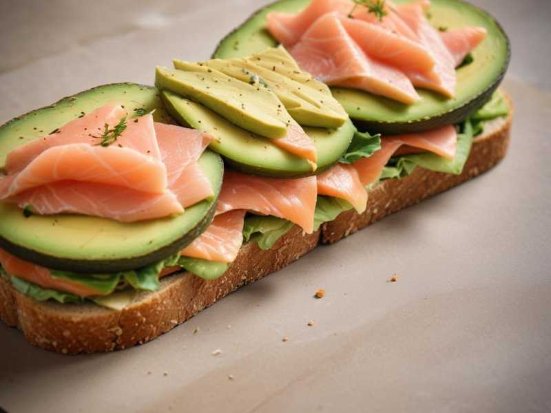 Leckeres Lachs-Avocado-Sandwich für deinen Vitamin D-Kick!