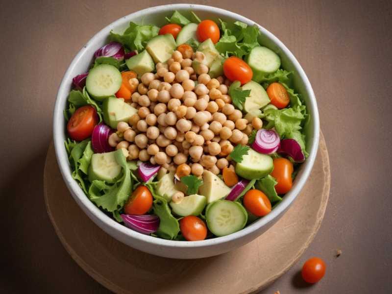 Leckere Kichererbsensalat-Bowl für die optimale Nährstoffaufnahme