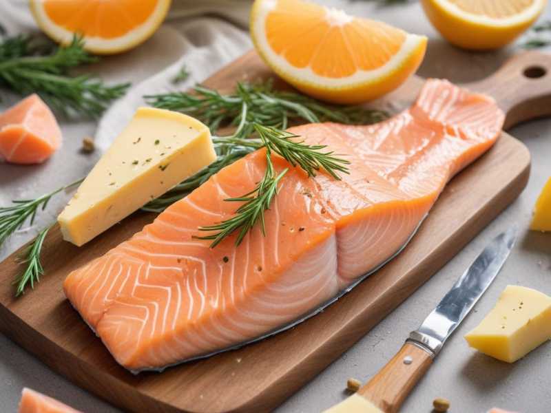 Leckeres Rezept für einen Vitamin D3 und K2 Boost: Lachs mit Grünkohl und Käse