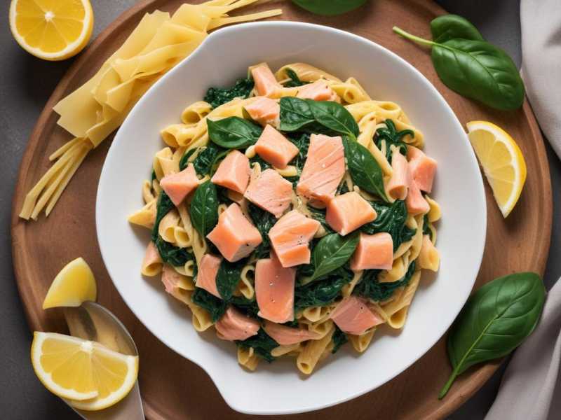 Leckere Lachs-Spinat-Pasta für mehr Vitamin D