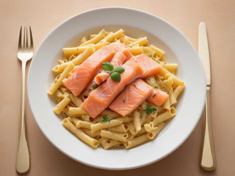 Leckere Lachs-Pasta für deinen vitamin-D-reichen Sonntag