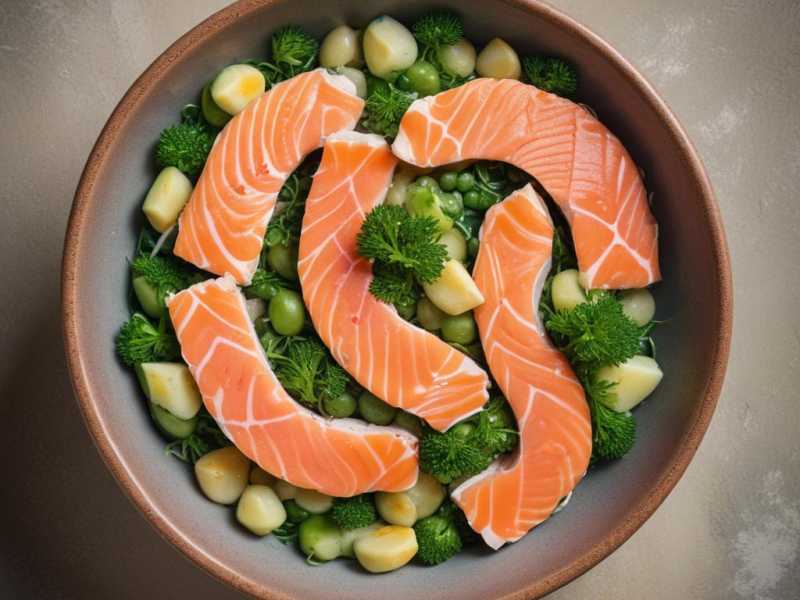 Köstliche Lachs-Bowl mit grünem Gemüse: Dein leckerer Vitamin D3-Boost!