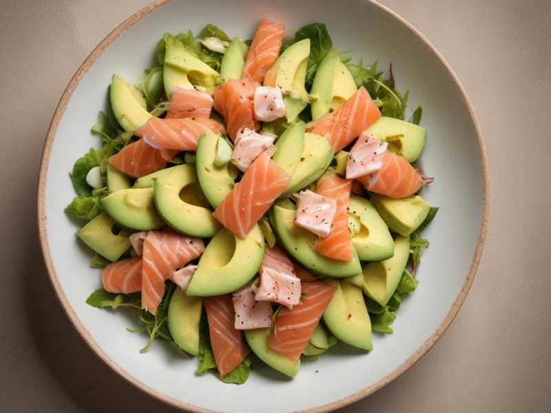 Leckere Vitamin D-Bomben: Avocado-Salat mit Lachs