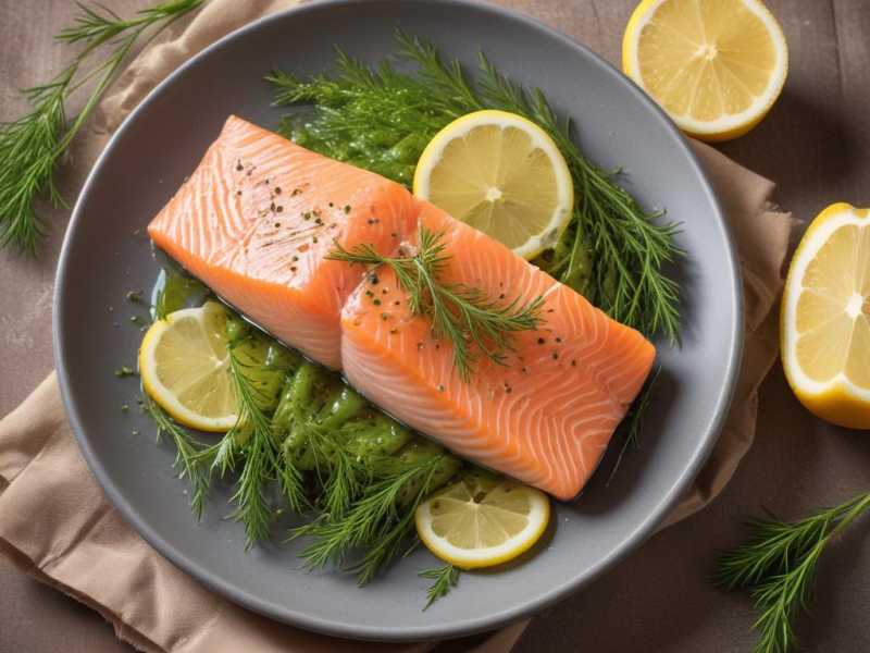 Leckerer Lachs mit Zitronen-Dill-Sauce – Dein Vitamin D3-Kick!