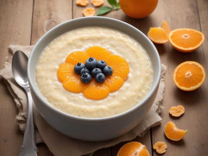 Leckeres Rezept für ein Vitamin D-Reichhaltiges Frühstück: Orangen-Mandel-Porridge