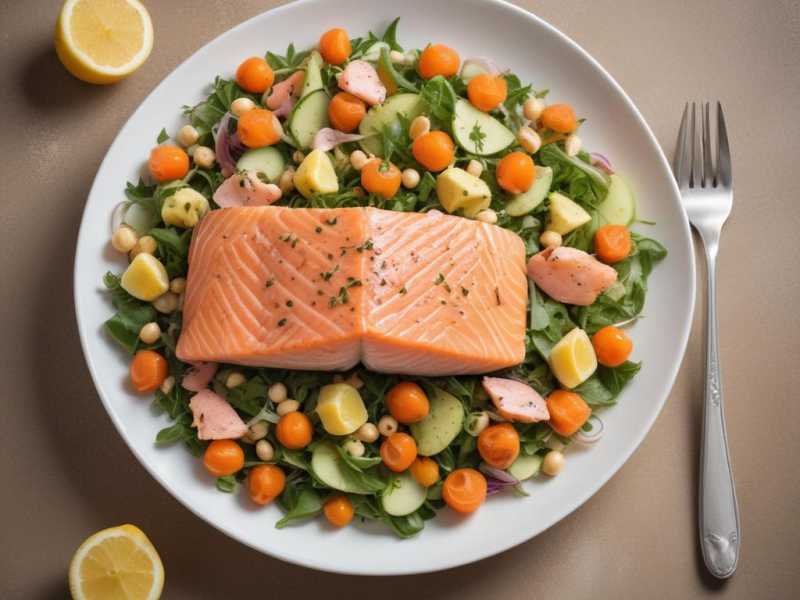 Feuriger Lachs mit Kichererbsensalat - der Vitamin D Power-Booster!