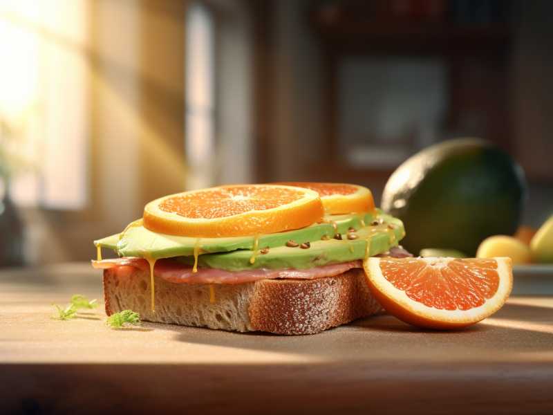 Leckeres Lachs-Avocado-Sandwich für einen Vitamin D-Boost!