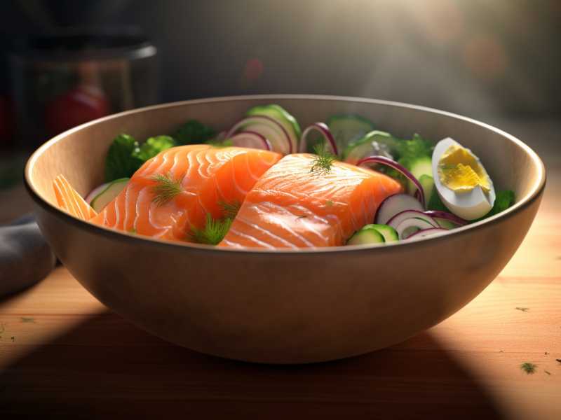 Köstliche Lachs-Bowl für einen Vitamin D Kick!