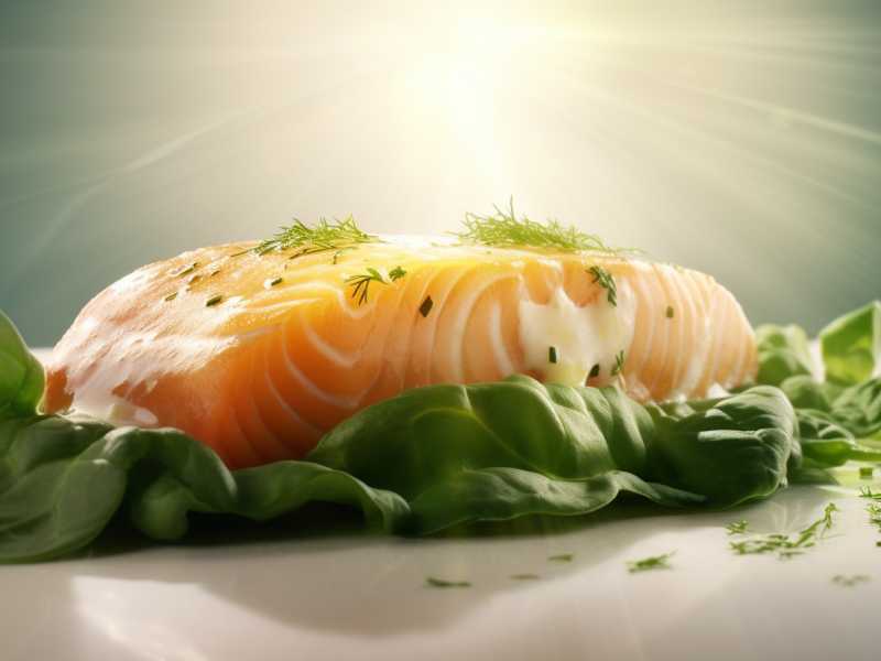 Leckere Vitamin D3-Bombe: Lachs mit Parmesan und Spinat