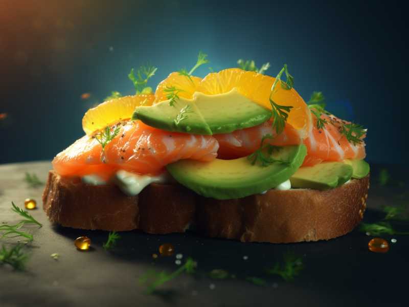 Wunderbares Lachs-Avocado-Toast für deine Vitamin D3-Bedürfnisse