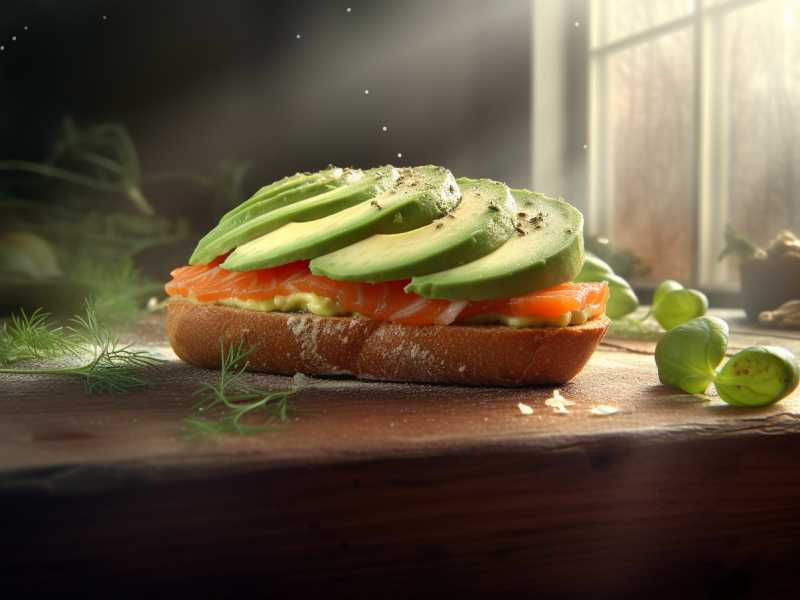 Leckeres Lachs-Avocado-Sandwich für den perfekten Vitamin D3 Kick