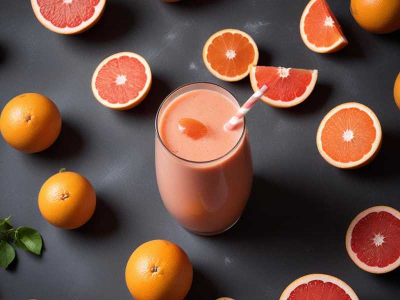 Erfrischender Grapefruitkernextrakt-Smoothie